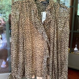 J.Crew Animal Print Top